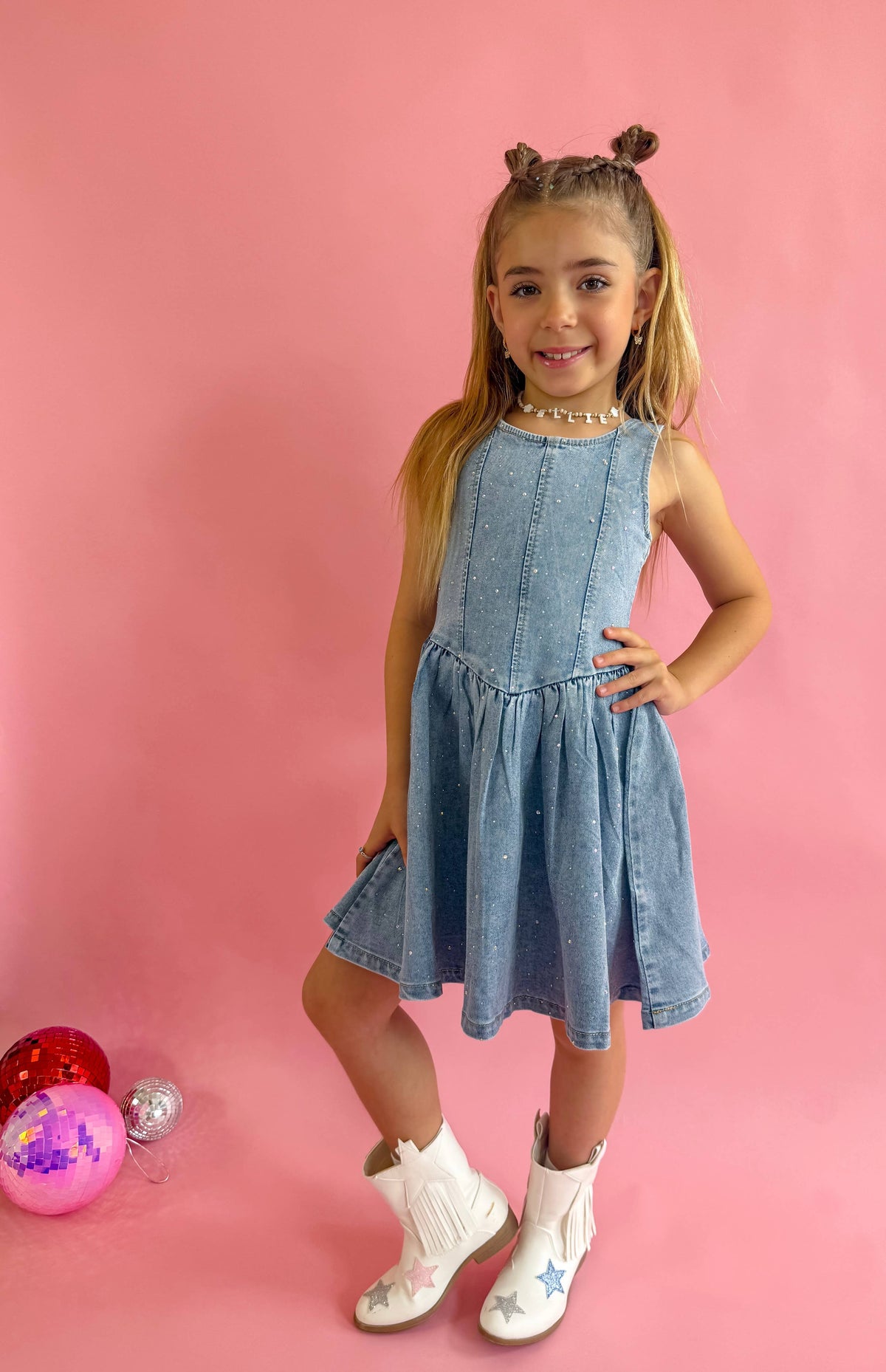 Denim Sparkle Dress✨ 