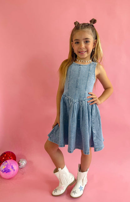 Denim Sparkle Dress✨ 