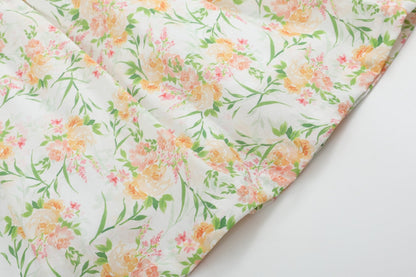 Floral Smocked Collared Dress