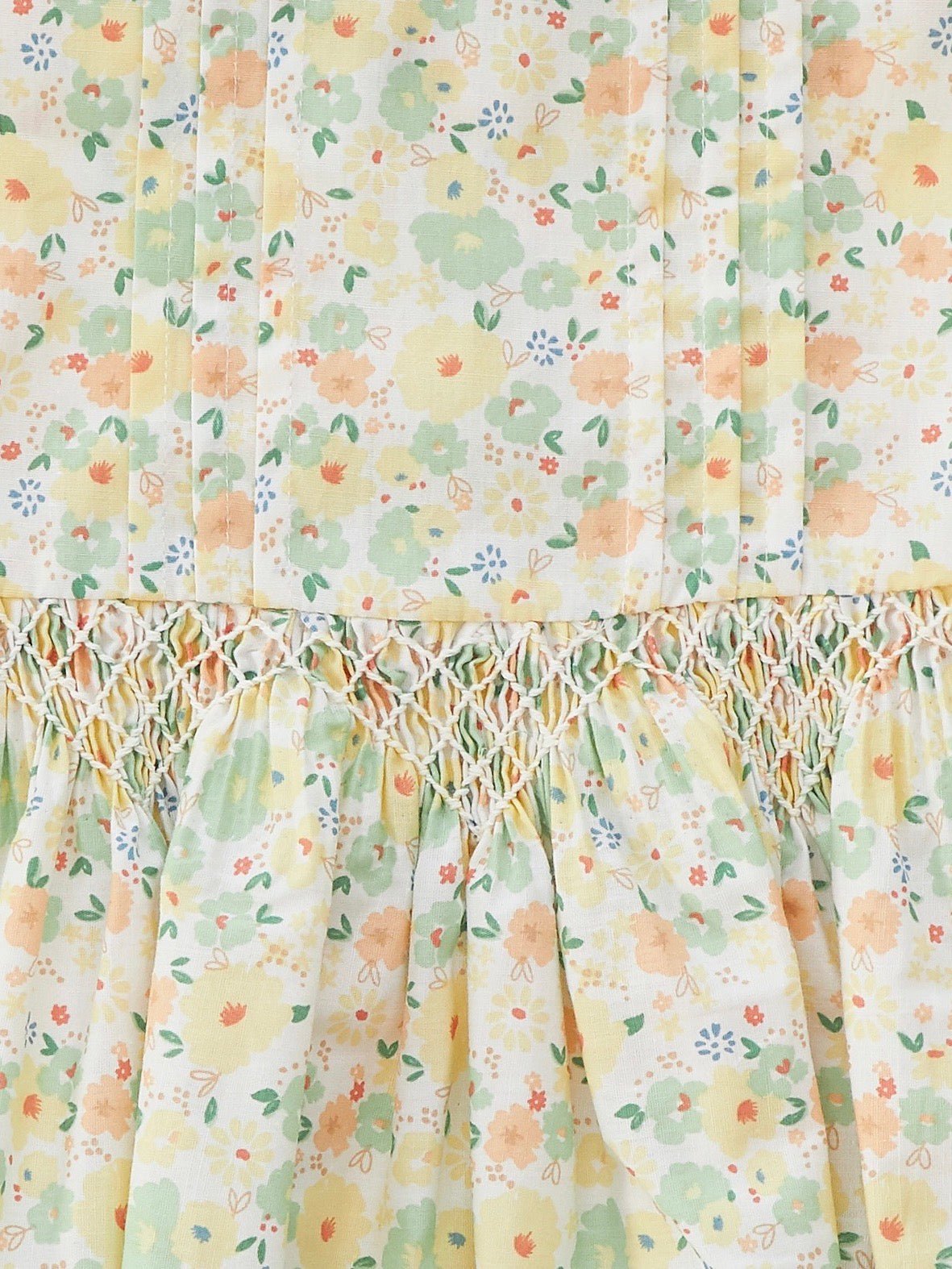 Floral Smocked Drop Waist Dress - Little Baby