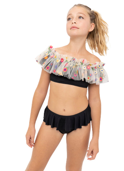 Floral Tulle Bikini