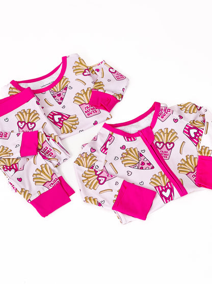 Bamboo Two Piece Pajama Set | Fries Before Guys