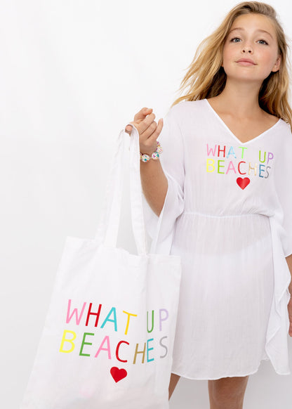 What Up Beaches Beach Bag