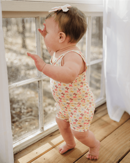 Gigi Bikeshort Romper - Butterfly Kisses