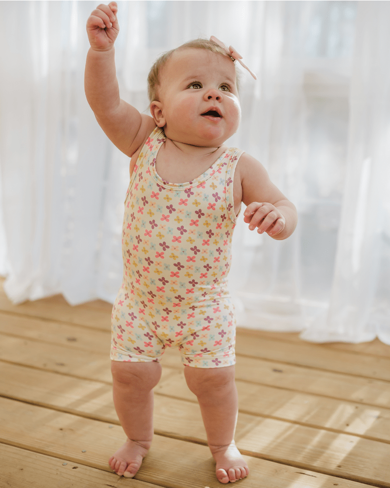 Gigi Bikeshort Romper - Butterfly Kisses
