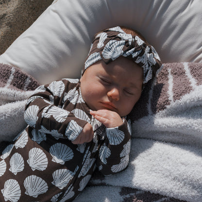 Bamboo Zip Pajamas | Seashells