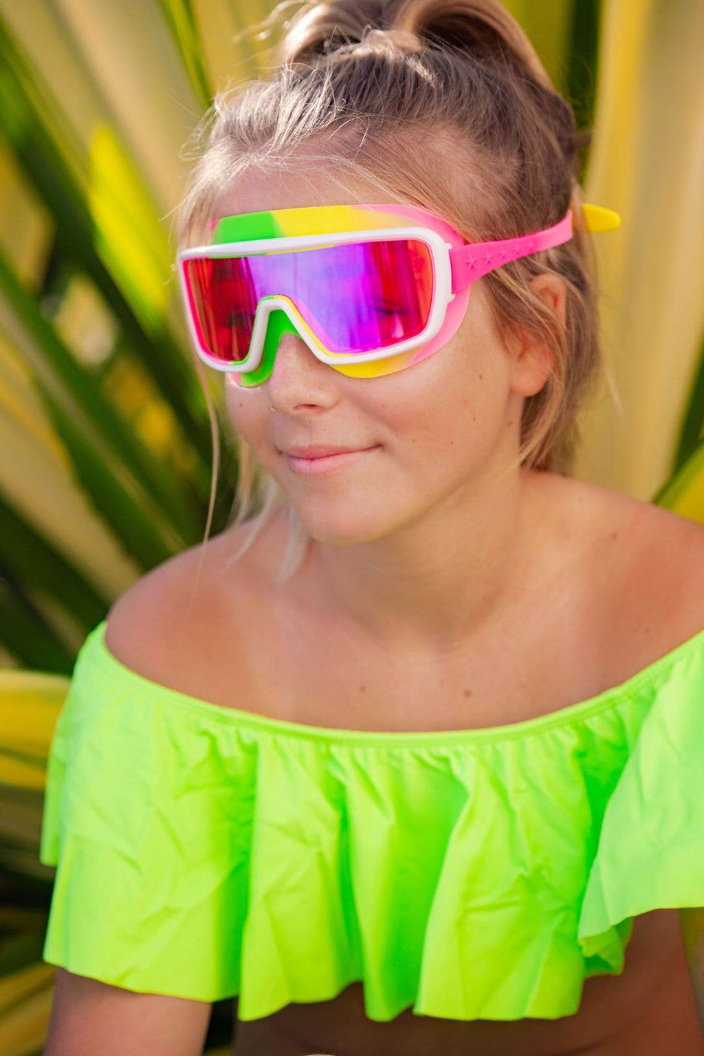 Hot Pink Swimming Goggles