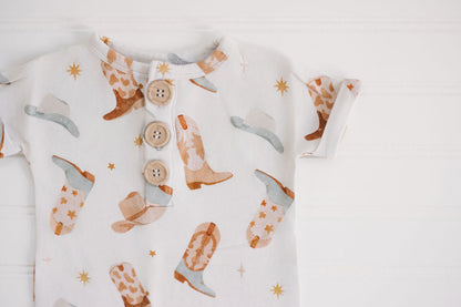 Wrangle Button Romper