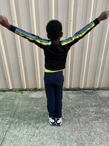 French Terry Youth Vintage KREWE Shirt - Black