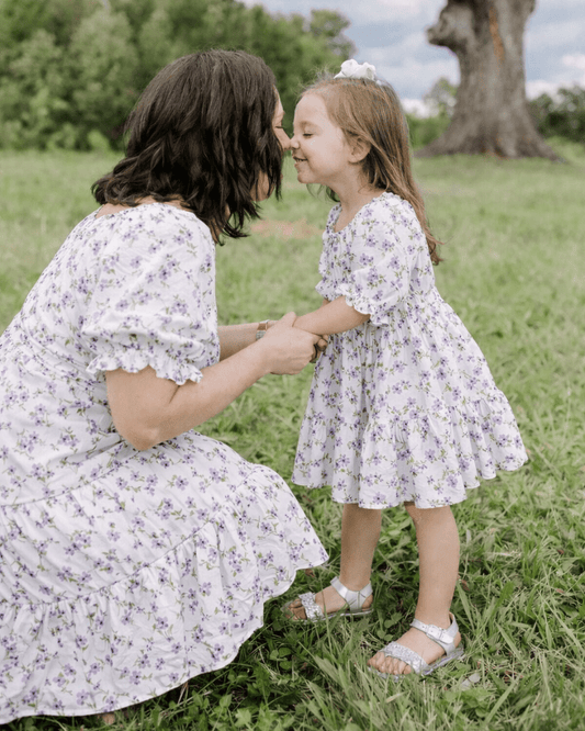 Katherine Dress - Lavender Floral