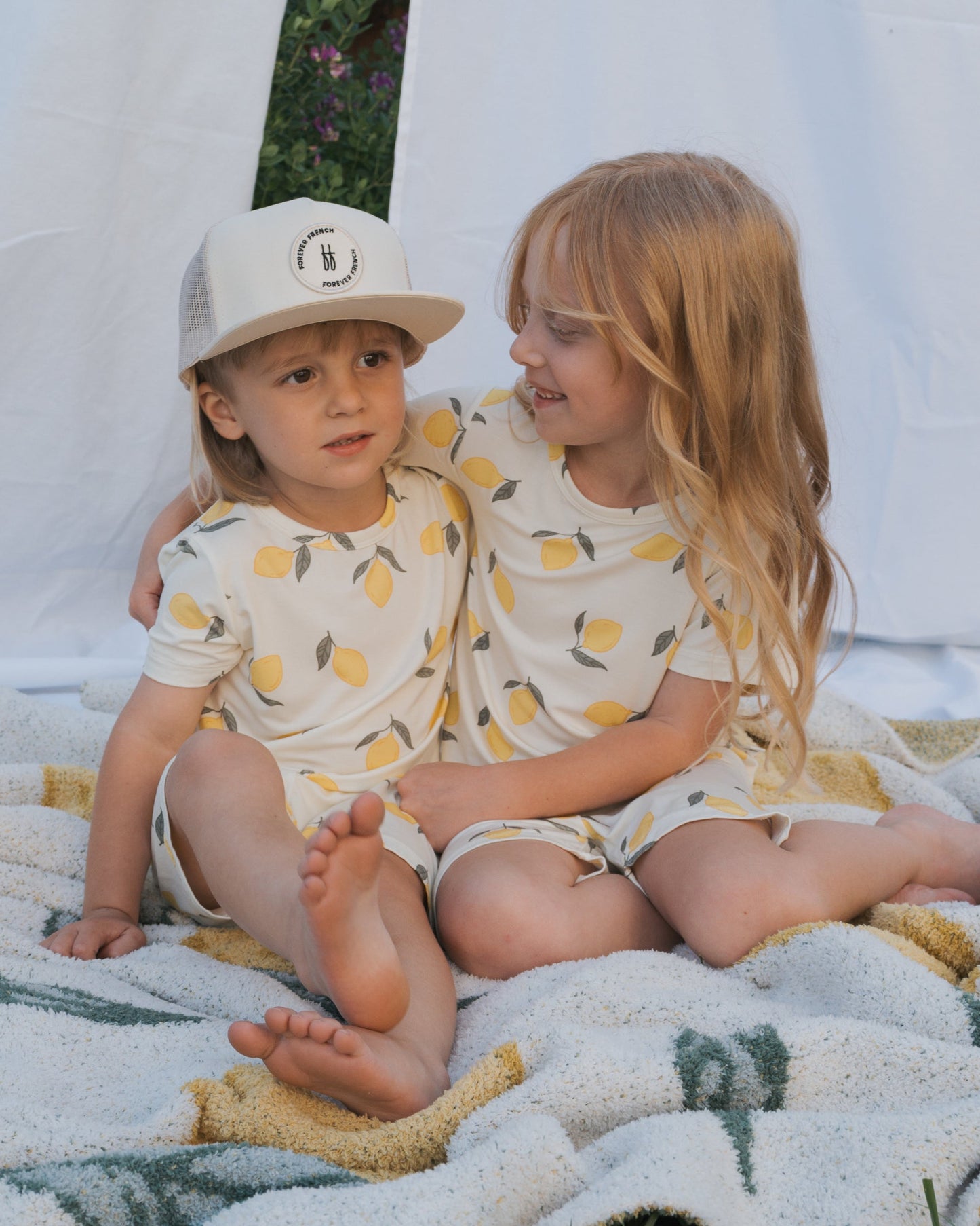 Bamboo Short Set | Lemon