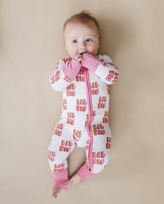 Bamboo Zip Romper | Lil Sis