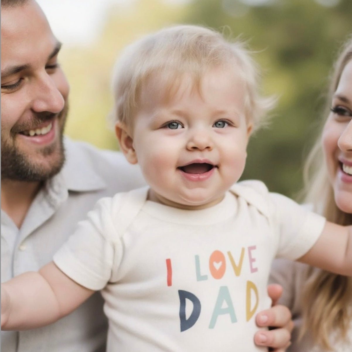 graphic bodysuit | love dad