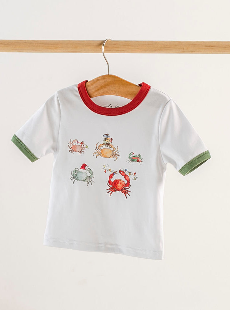 He Sees You When You're Crabby Organic Cotton Kids Tshirt