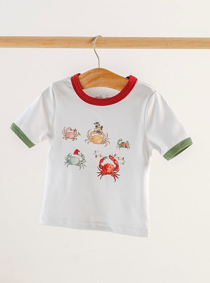 He Sees You When You're Crabby Organic Cotton Kids Tshirt