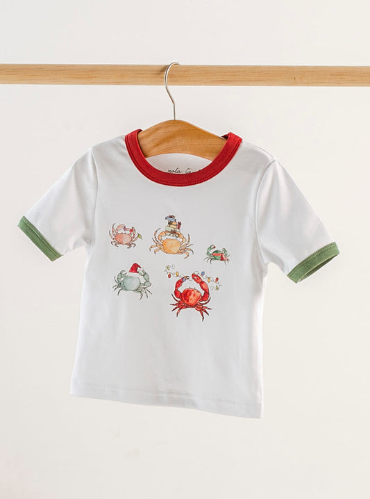 He Sees You When You're Crabby Organic Cotton Kids Tshirt