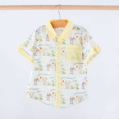 And They All Asked for You Kids Short Sleeve Collared Shirt