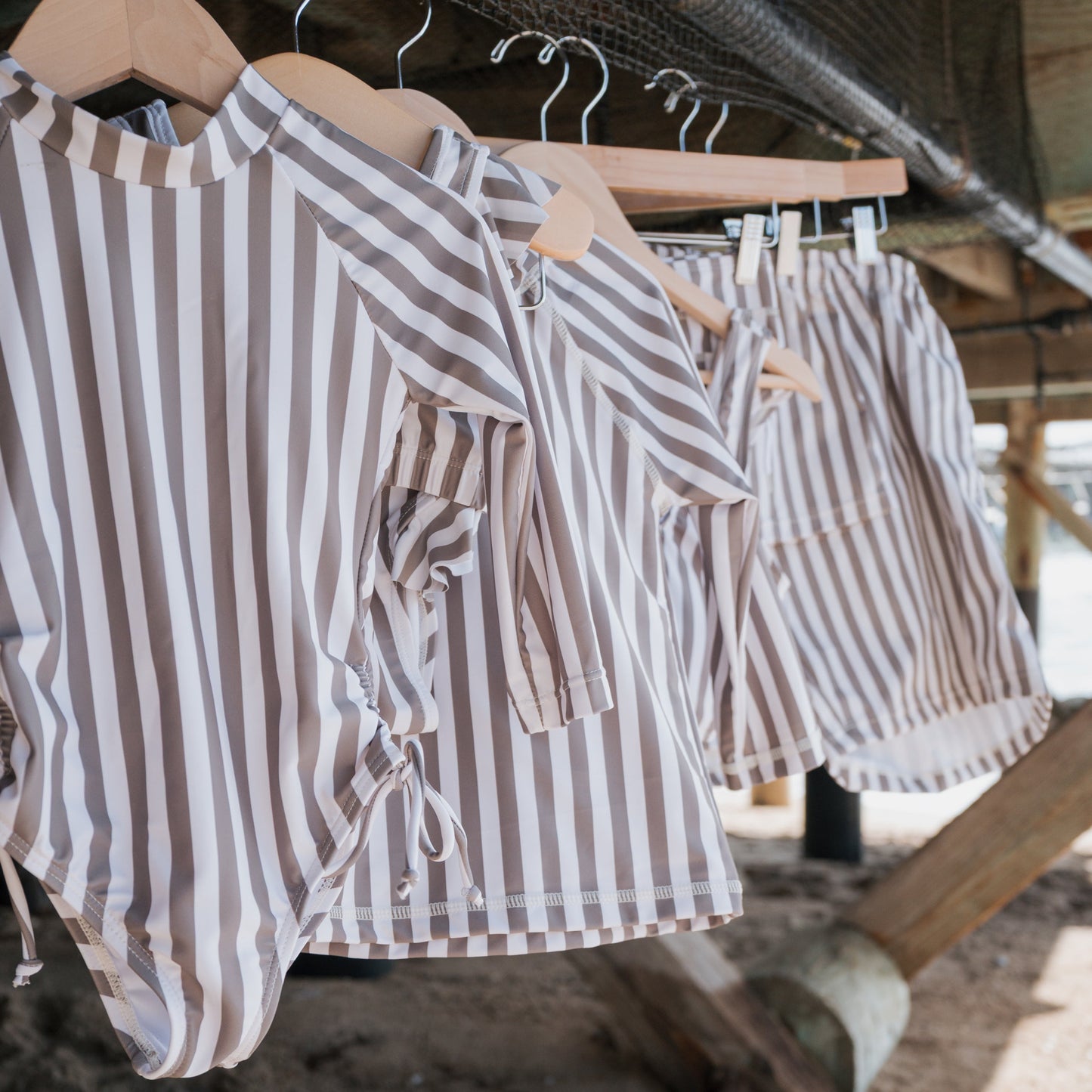 Men's Board Short | Olive Stripe