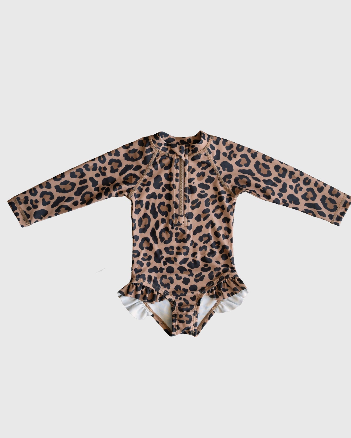 *PRE-ORDER* Girl's Long Sleeve Swimsuit | Leopard