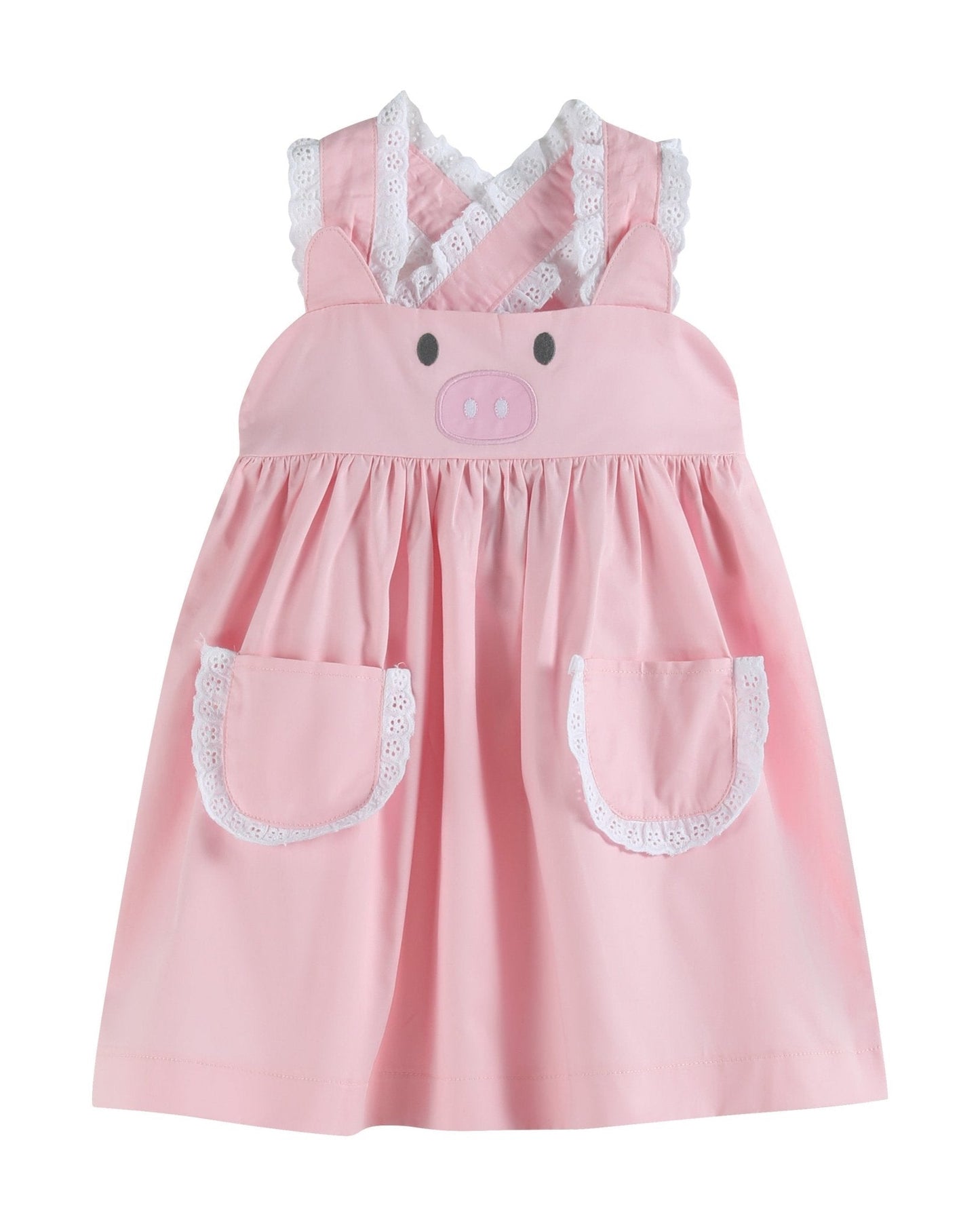 Pink and Lace Piggy Dress