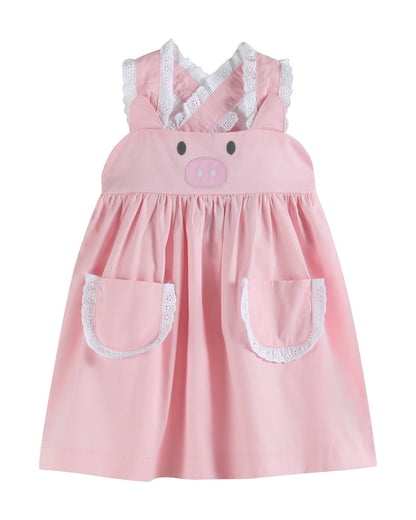 Pink and Lace Piggy Dress