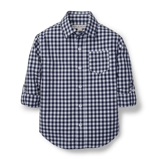 Organic Poplin Button Down Shirt