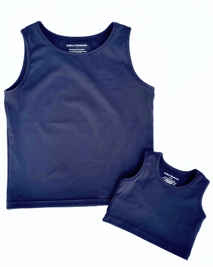 Ainsley Athletic Tank - Black