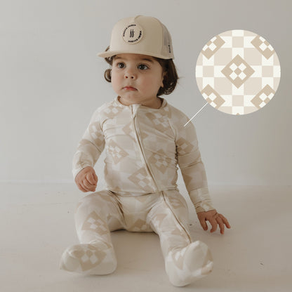 Bamboo Zip Pajamas | Cottage Quilt