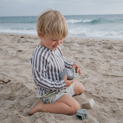 Child Rash Guard | Olive Stripe