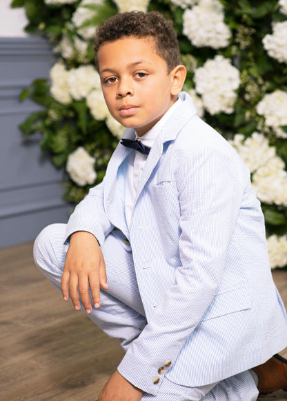 Organic Seersucker Suit Pant