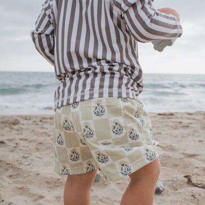 Child Board Short | Marigold Check