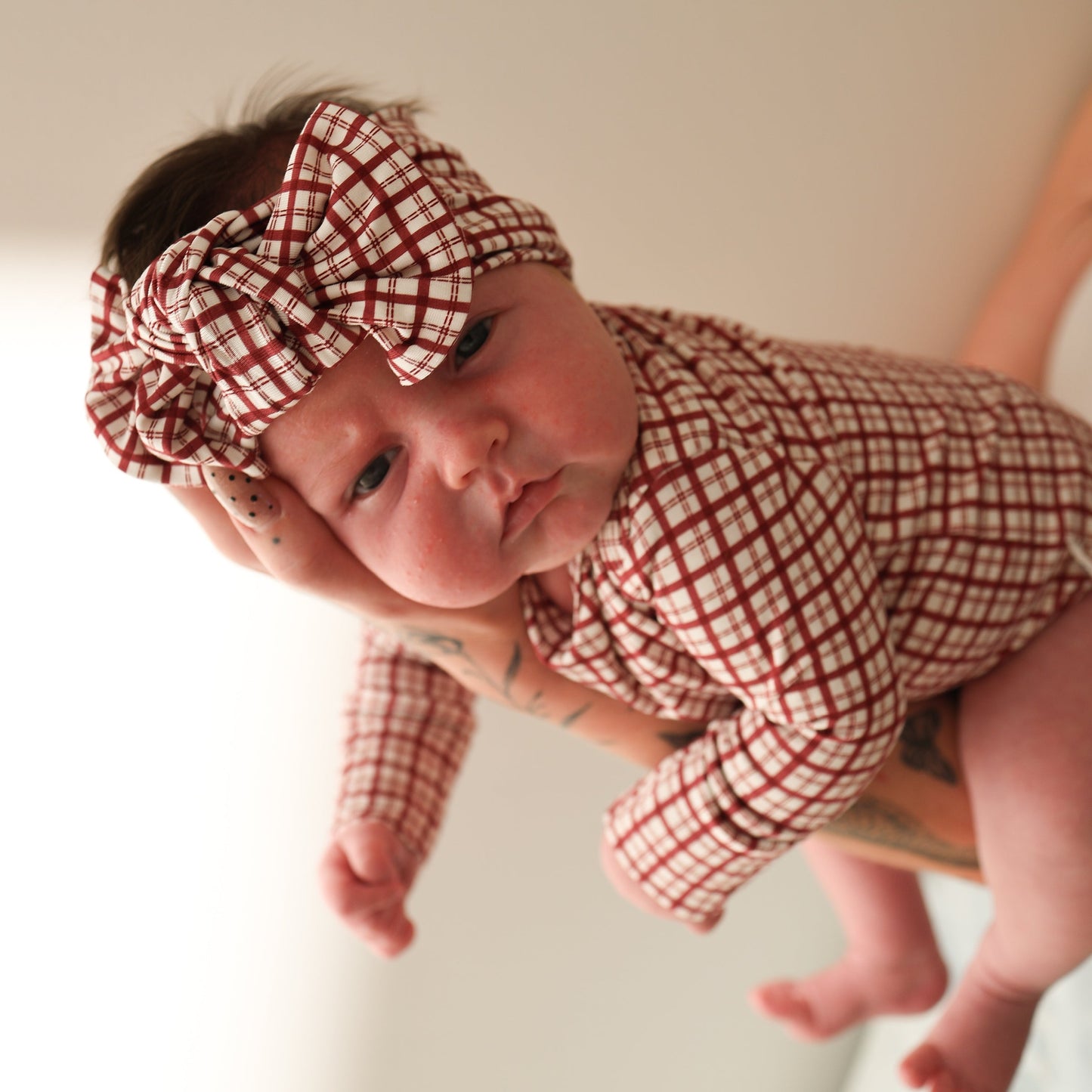Long Sleeve Bamboo Snapsuit | Window Pane