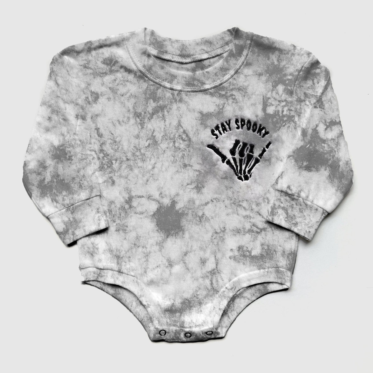 Stay Spooky Tie Dye Embroidered Matching Sweatshirts for Halloween