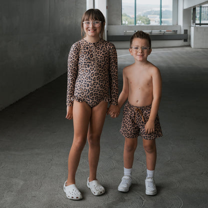 *PRE-ORDER* Child Board Short | Leopard