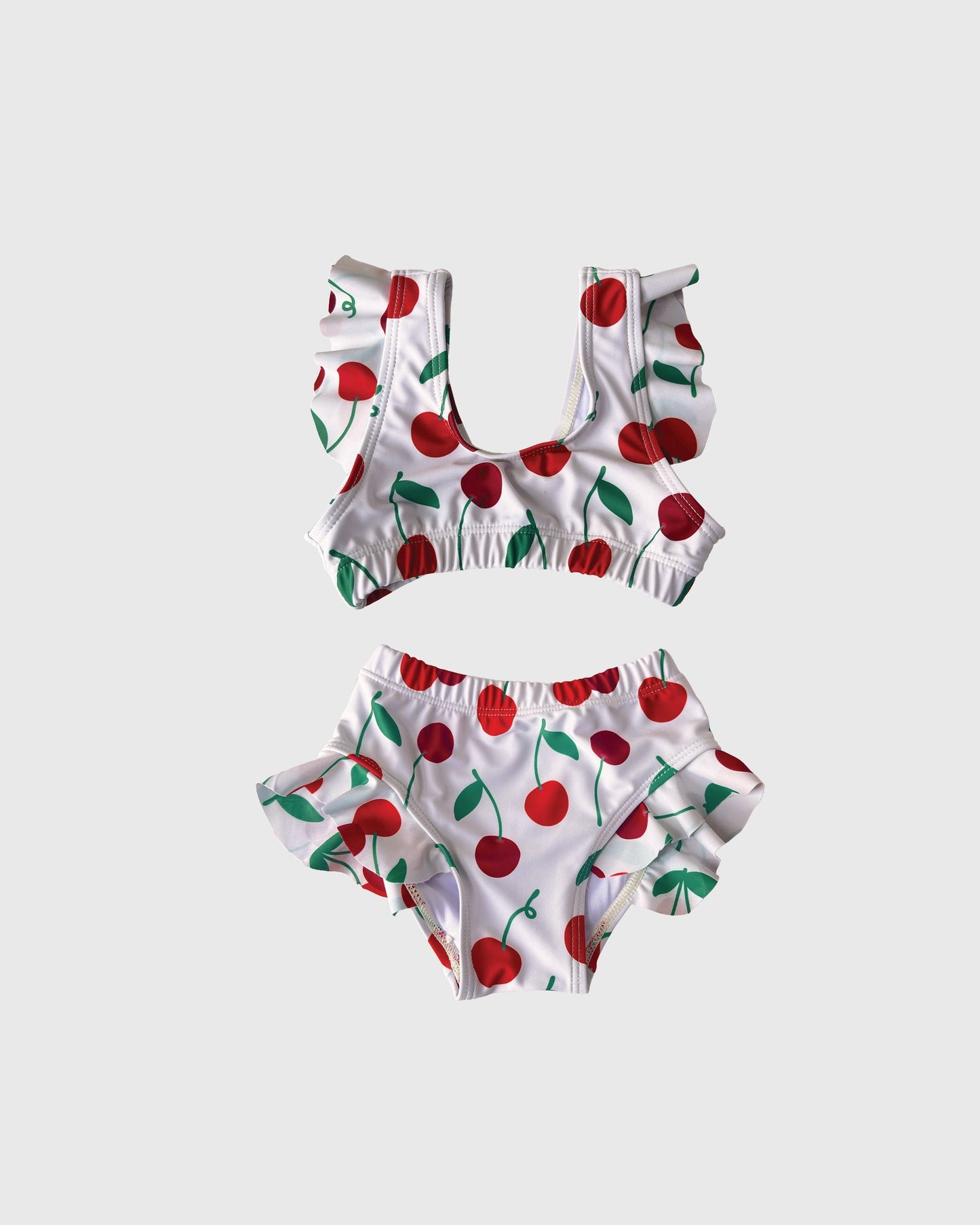 Girl's Two Piece Swimsuit | Cherry