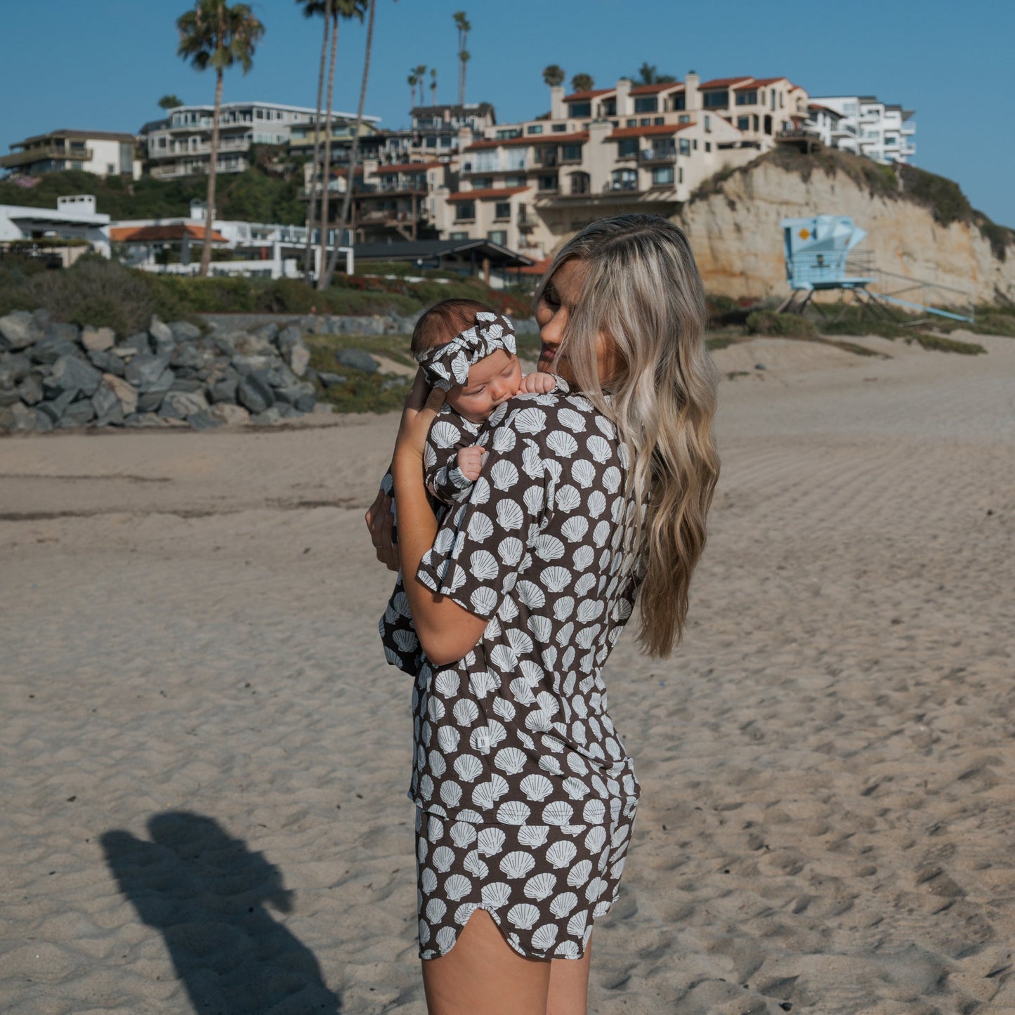 Women's Bamboo Short Set | Seashells