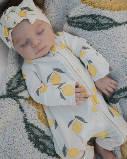 Bamboo Zip Pajamas | Lemon
